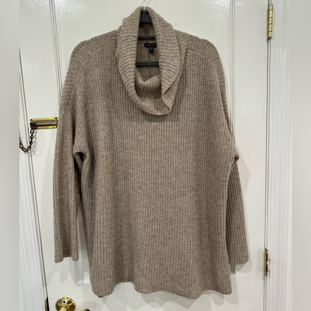 Ileen Fisher. Cow neck long sleeve knit sweater